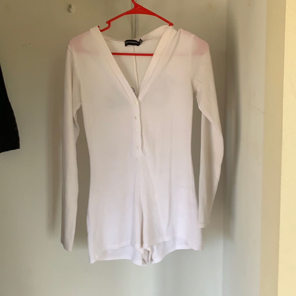 White bride romper